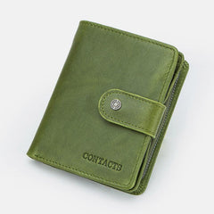 RFID GenuineLeather Multi - Card Buckle Wallet - VOTVO