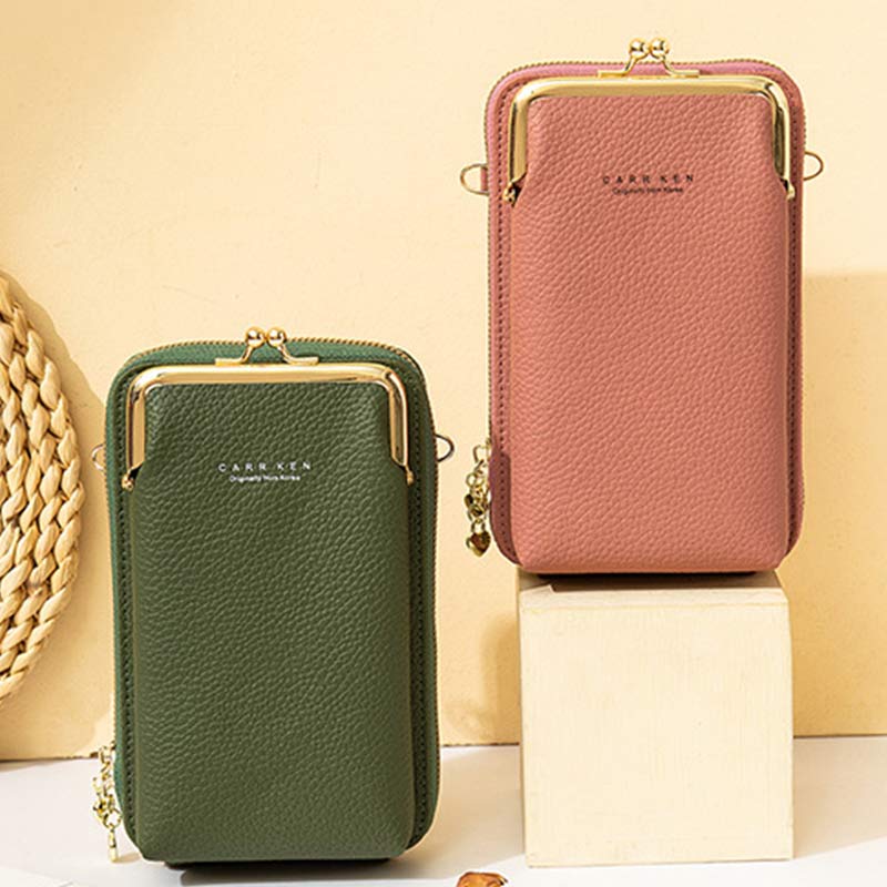 Women's Vegan Leather Crossbody Phone Purse with Card Slot | Stylish Shoulder Bag - VOTVO