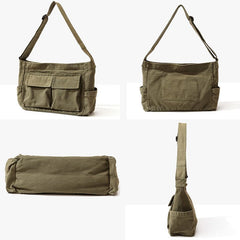 Multi - Pocket Canvas Crossbody Bag for Women | Retro Lightweight Shoulder Bag - VOTVO