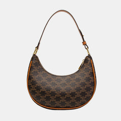 Retro Mini Dumpling Shoulder Bag – Classic PU Leather Clutch Handbag with Zipper Closure