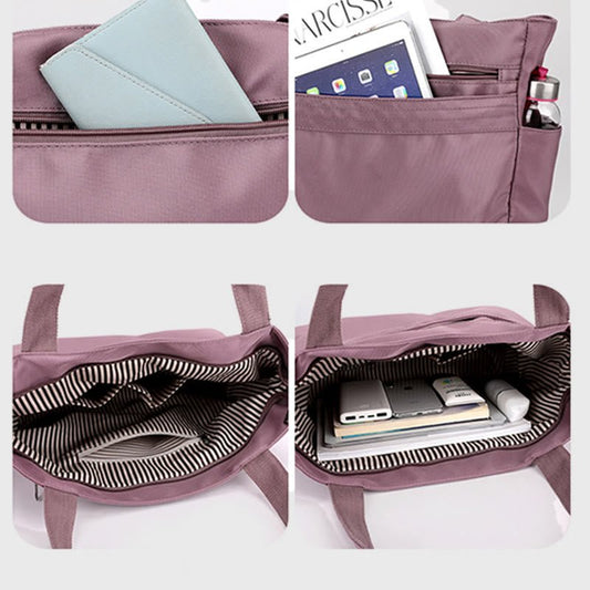 Simple Casual Nylon Tote Bag for Women – Everyday Shopping Handbag - VOTVO