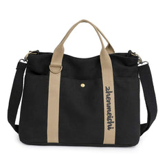 Reusable Water-Resistant Canvas Tote Bag – Versatile Crossbody Shoulder Bag