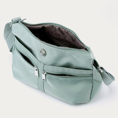 Solid Nylon Crossbody Bag for School & Travel – Simple & Stylish Purse