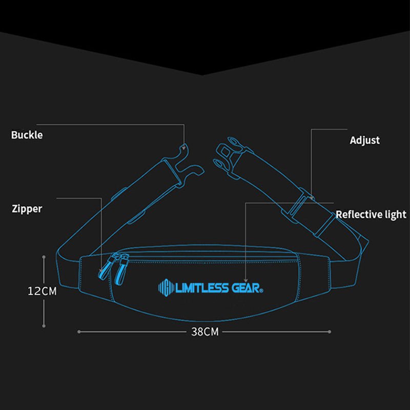 Waterproof Waist Bag for Men & Women | Reflective Small Pouch Chest Bag - VOTVO