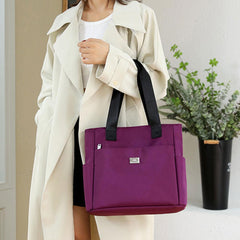 Lightweight, waterproof nylon shoulder bag