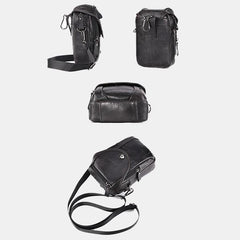 Men's Genuine Leather Phone Purse – Crossbody & Waist Bag for Daily Use