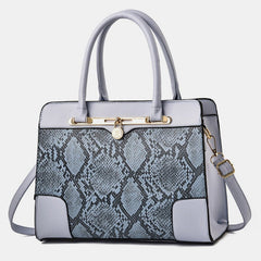Vintage Women's Top - Handle Satchel Purses Work Tote Shoulder Bag with Long Strap - VOTVO