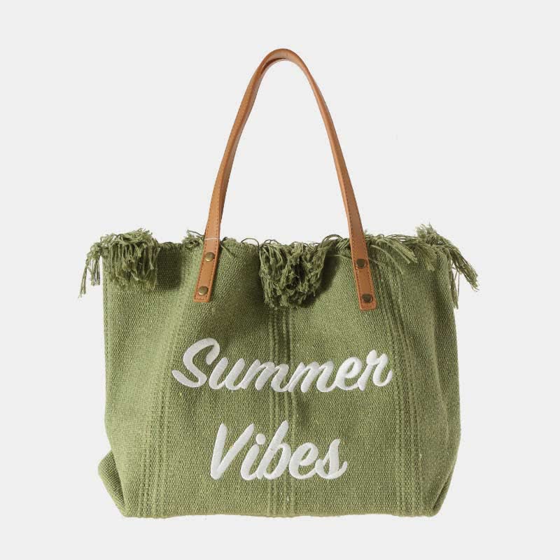 Bolso de lona - Bolso de hombro extragrande de verano