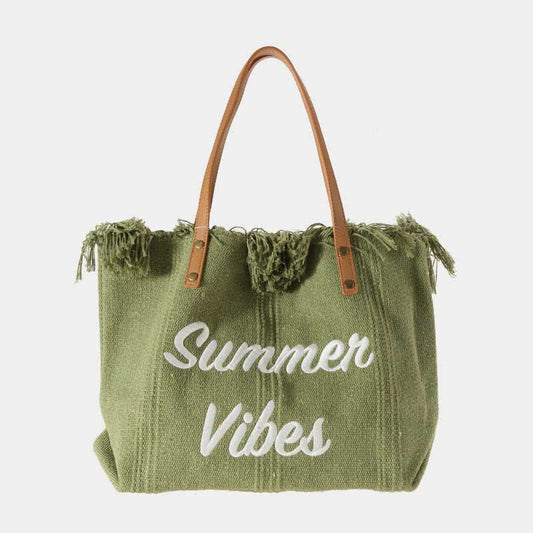 Canvas-Einkaufstasche – extra große Sommer-Schulterhandtasche