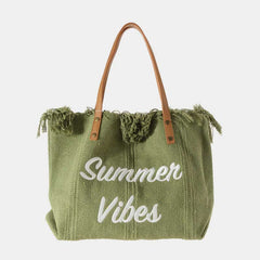 Canvas-Einkaufstasche – extra große Sommer-Schulterhandtasche