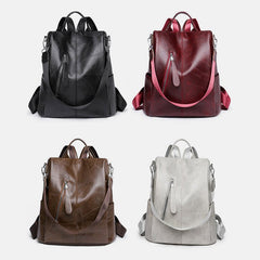 Women’s Leather Convertible Backpack Purse – Anti - Theft Travel Daypack & Shoulder Bag - VOTVO