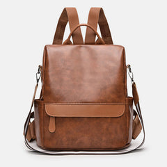 Women's Anti-theft Leather Backpack – Stylish & Secure Travel Handbag