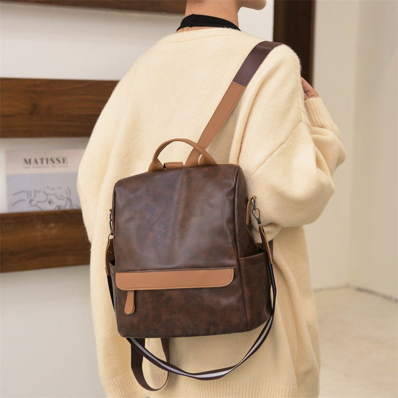 Women's Anti - theft Leather Backpack – Stylish & Secure Travel Handbag - VOTVO