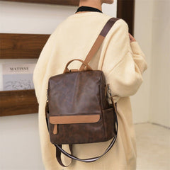 Women's Anti - theft Leather Backpack – Stylish & Secure Travel Handbag - VOTVO