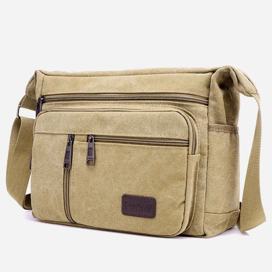 Umhängetasche für Herren | Vintage Outdoor Canvas Business Schultertasche