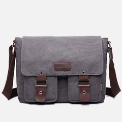 Messenger Bag for Men – Large Capacity Canvas Shoulder Bag for Casual & Daily Use