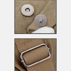 Canvas-Umhängetasche für Herren – Tagesrucksack für Outdoor-Reisen und Camping