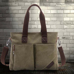 Unisex Canvas Shoulder Bag – Retro Casual Handbag & Work Tote - VOTVO