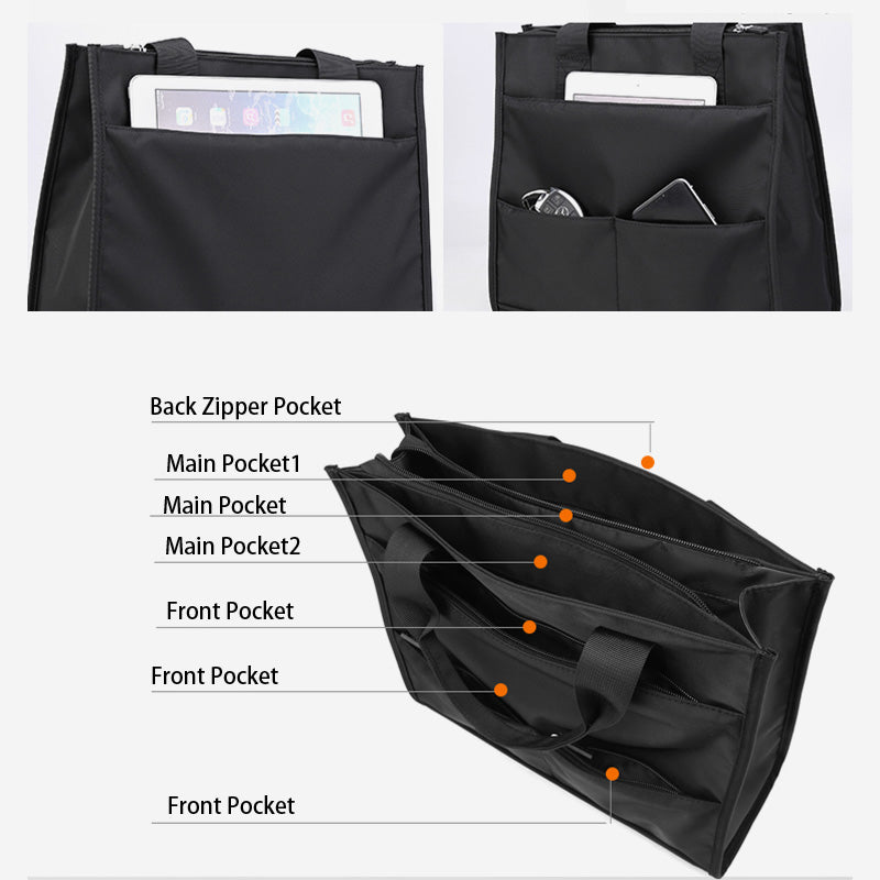 Unisex Lightweight Multi - Pocket Waterproof Tote Bag – Ideal for Daily Use, Travel & Business - VOTVO