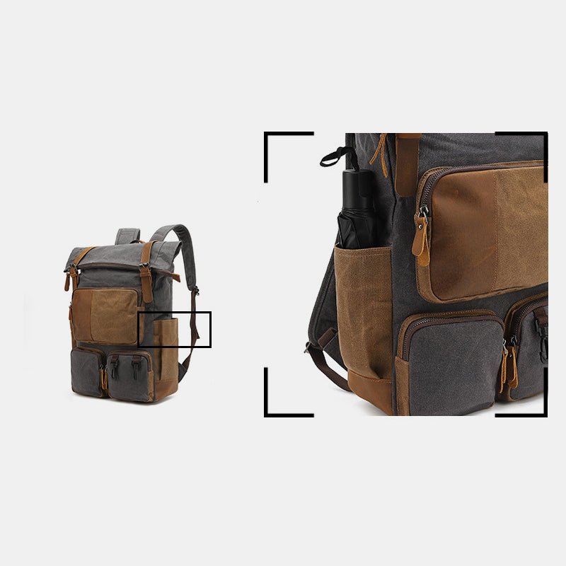 Vintage Canvas Backpack | Travel Laptop Backpack for Men & Women | School & College Backpack - VOTVO
