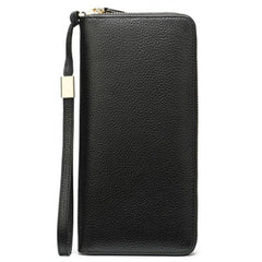 Women's Genuine Leather Vintage Wallet - Stylish and Functional Zip Closure Wallet