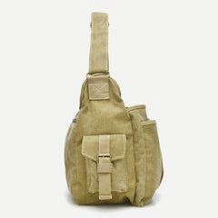Messenger Bag for Men - Vintage Canvas Large Crossbody Kit
