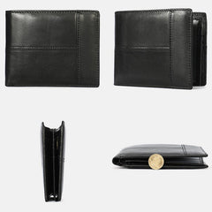 Retro Large Capacity RFID GenuineLeather Wallet