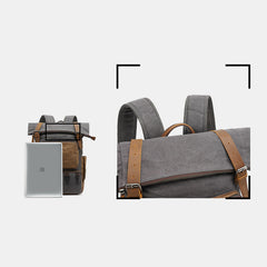 Vintage Canvas Backpack | Travel Laptop Backpack for Men & Women | School & College Backpack