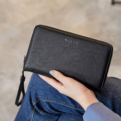 Women's RFID Blocking Zip Around Wallet - Large Long Wristlet Clutch