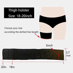 Women Invisible Thigh Holster – Drop Leg Holster with Magazine Pouches - VOTVO