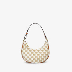 Retro Mini Dumpling Shoulder Bag – Classic PU Leather Clutch Handbag with Zipper Closure