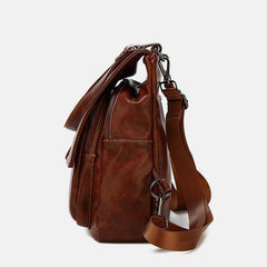 Women's Fashion Backpack Purse - Multifunctional PU Leather Shoulder Bag with Adjustable Strap