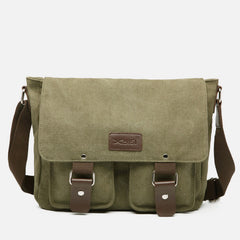 Messenger Bag for Men – Large Capacity Canvas Shoulder Bag for Casual & Daily Use - VOTVO
