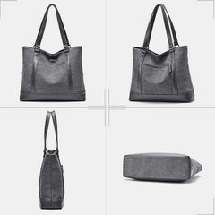 Tote Bag for Women – Large Capacity Canvas Laptop Shoulder Bag, Business & Travel Organizer