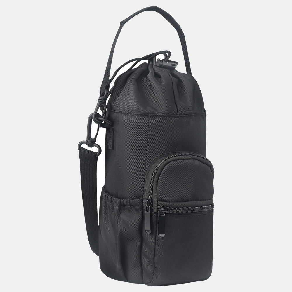 Water Bottle Carrying Case for Outing Sports – Crossbody Canvas Bag - VOTVO