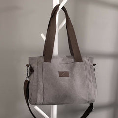 Women's Canvas Tote Shoulder Handbag – Casual Crossbody Purse Work Bag - VOTVO