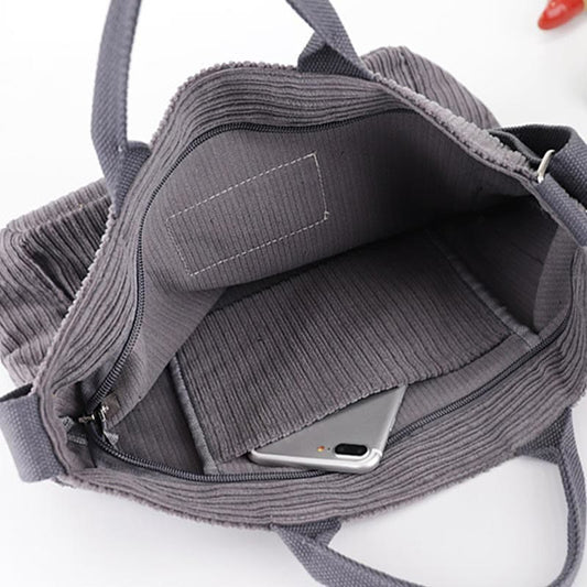 Tote Bag for Women - Retro Large Size Traveling Canvas Handbag