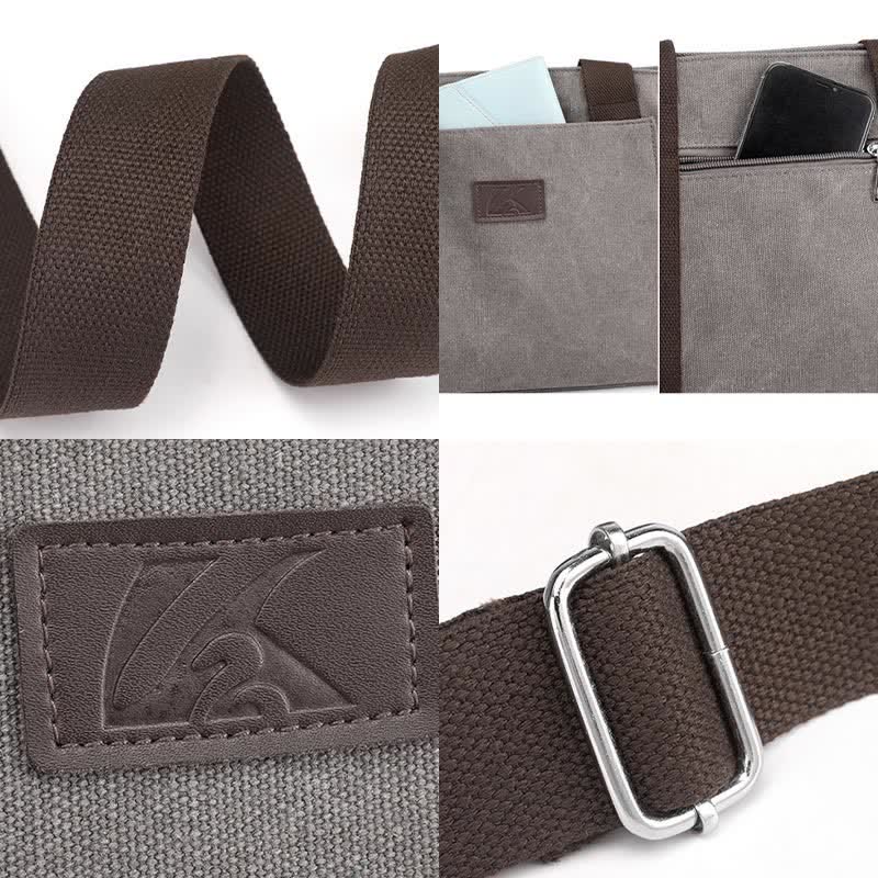 Women's Canvas Tote Shoulder Handbag – Casual Crossbody Purse Work Bag - VOTVO