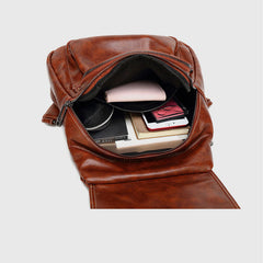 Women's Fashion Backpack Purse - Multifunctional PU Leather Shoulder Bag with Adjustable Strap