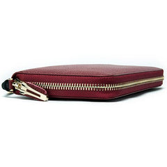 Women's Genuine Leather Vintage Wallet - Stylish and Functional Zip Closure Wallet