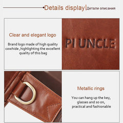 Vintage Multi - Carry Genuine Leather Sling Bag – Versatile Crossbody, Waist, and Sling Bag for Men and Women - VOTVO