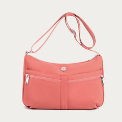 Solid Nylon Crossbody Bag for School & Travel – Simple & Stylish Purse
