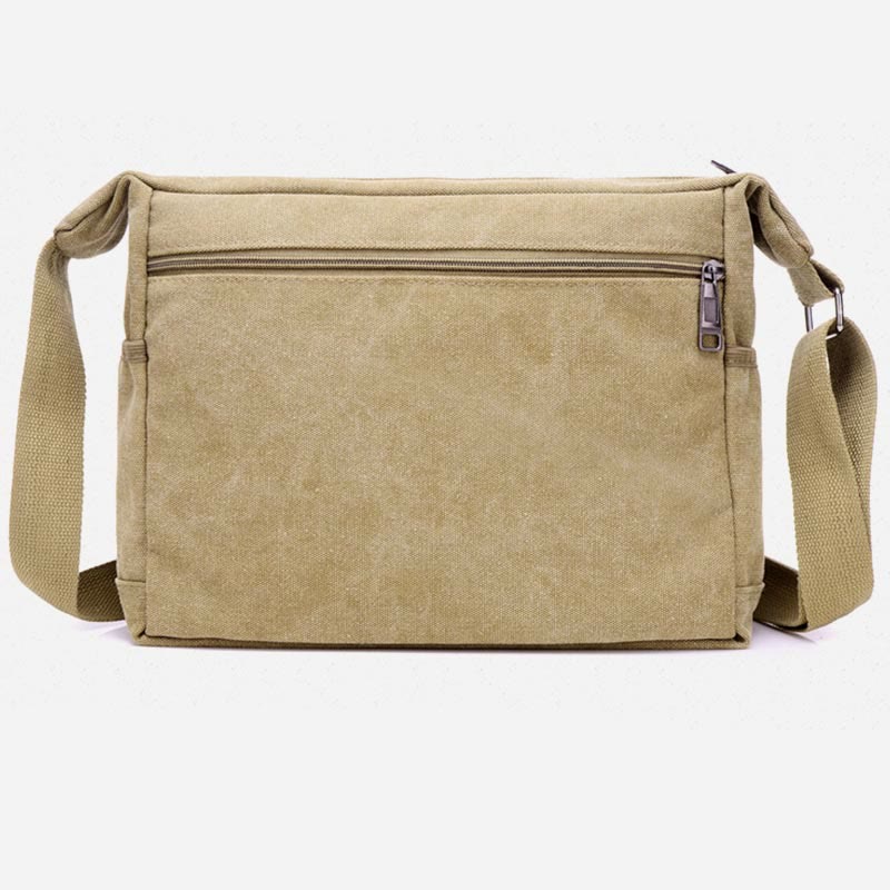 Borsa a tracolla da uomo | Borsa a tracolla vintage in tela per esterni