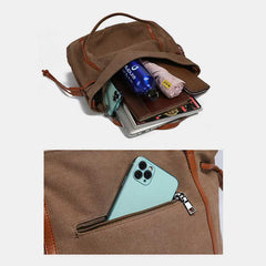 Vintage Casual Hobo Bag – Spacious Canvas Shoulder Tote for Daily Use & Travel