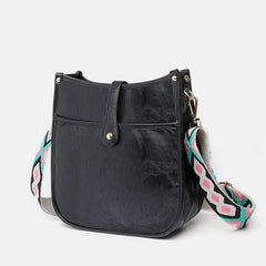Vintage PU Leather Crossbody Bag for Women – Adjustable Shoulder Bag