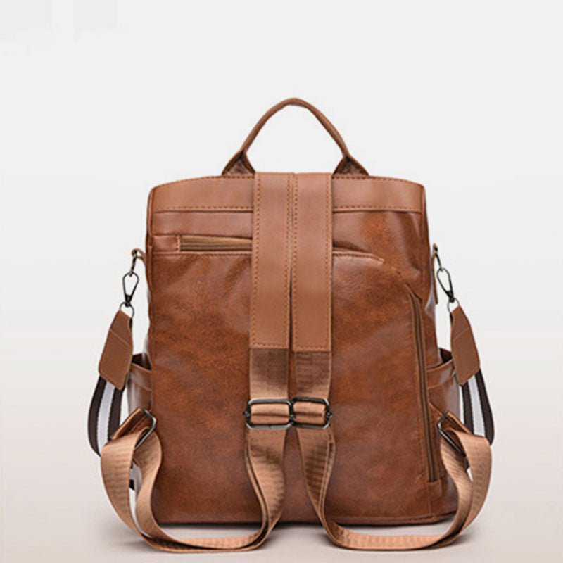 Women's Anti - theft Leather Backpack – Stylish & Secure Travel Handbag - VOTVO