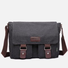 Messenger Bag for Men – Large Capacity Canvas Shoulder Bag for Casual & Daily Use - VOTVO