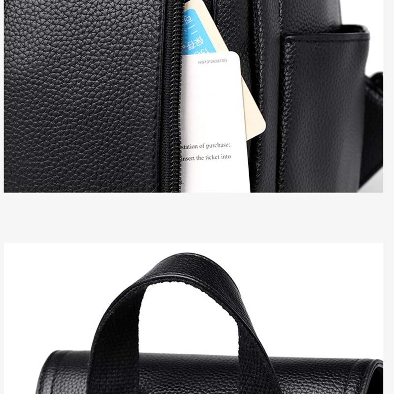 Zaino da donna – Borsa da viaggio multitasche in pelle PU