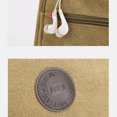 Vintage Canvas Messenger Bag – Large Capacity Shoulder Bag for Daily Use