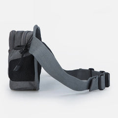 Small Waist Bag for Men – Outdoor Riding Canvas Sports Bag with Bottle Pocket